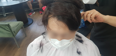  #천왕미용학원 #실전커트 #남성커트 # 블루클럽 교육센터