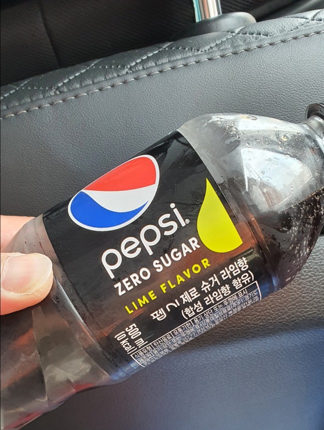  펩시 제로 라임 콜라 오~ 끝맛이 상큼해