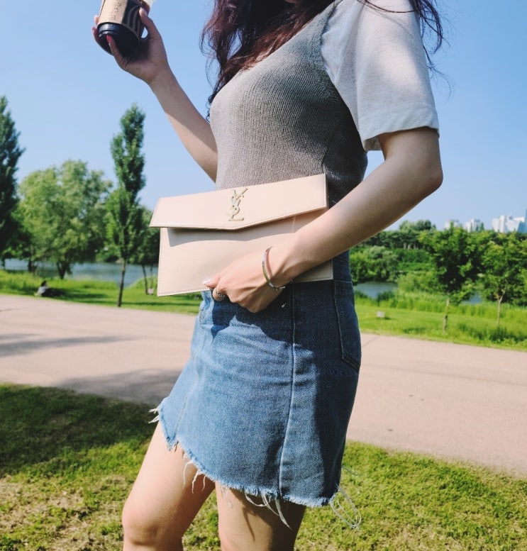  생로랑 클러치, 모노그램 업타운 클러치 #내돈내산