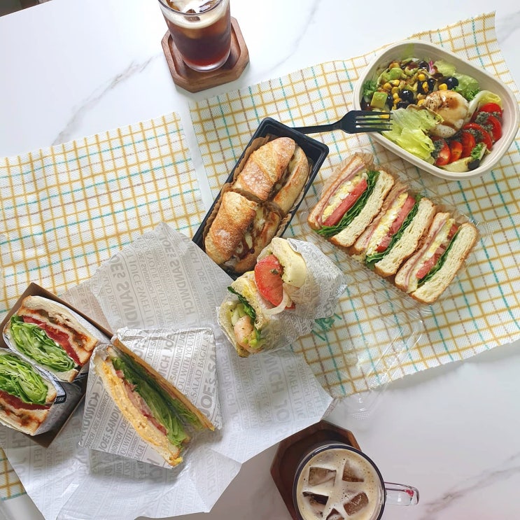 샌드위치배달 : 봉천동 죠샌드위치&샐러드 간단한 홈브런치로