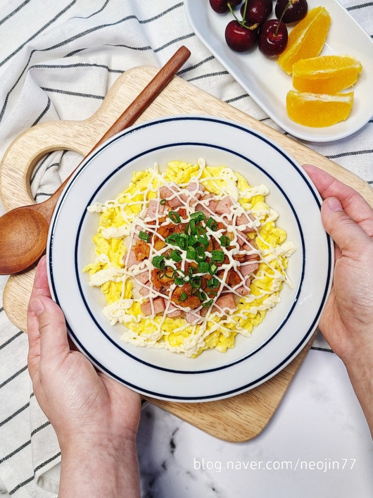 스팸마요덮밥 만들기 볶은 김치 추가해서 아는맛이라 더 맛있는 백종원레시피