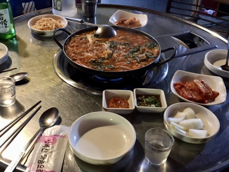 [1년 전 오늘] 소돼지곱창전골에 소주한잔 불당동맛집 삽교명가곱창 / 천안식후감