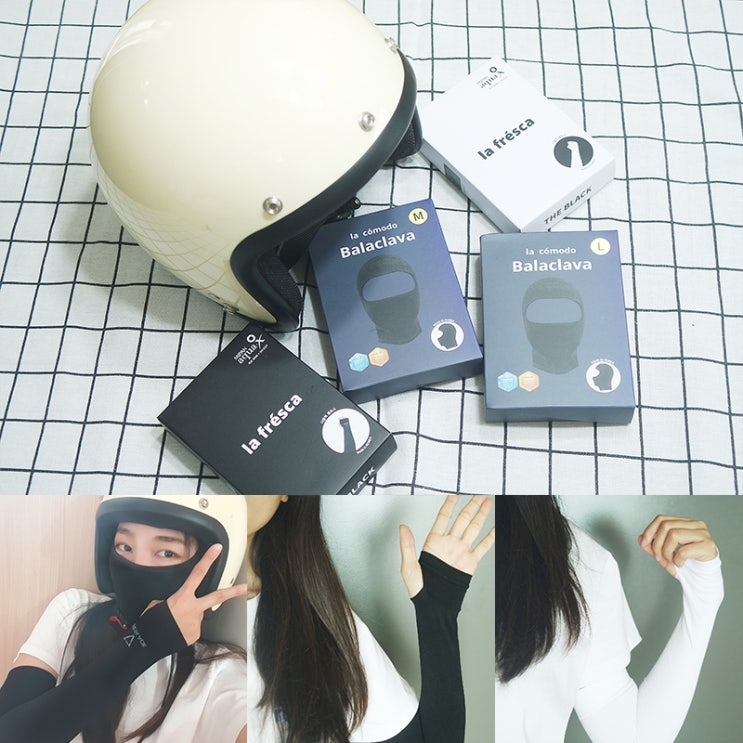  여름 라이딩 필수품! 더블랙 바라클라바 & 쿨토시 시원해~