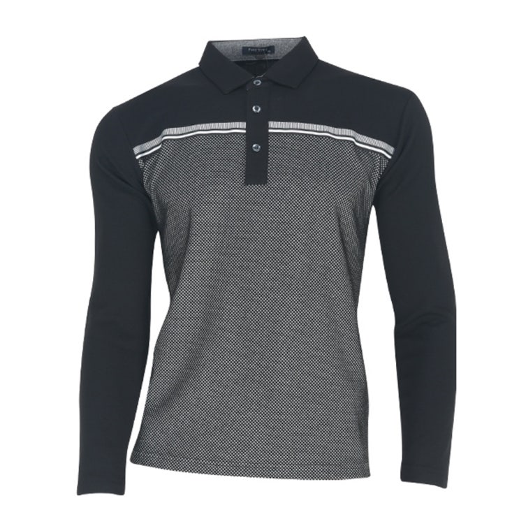 구매평 좋은 페라어스 남성용 도트배색 카라 긴팔 골프셔츠 CTPT2130F0 좋아요