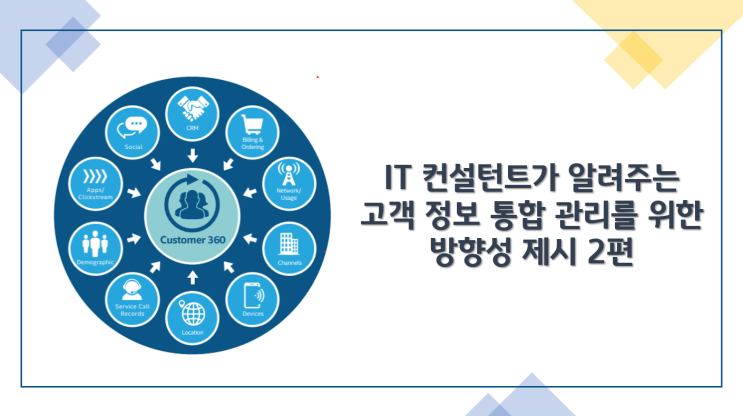  IT 컨설턴트가 알려주는 고객 정보 통합 관리를 위한 방향성 제시 2편