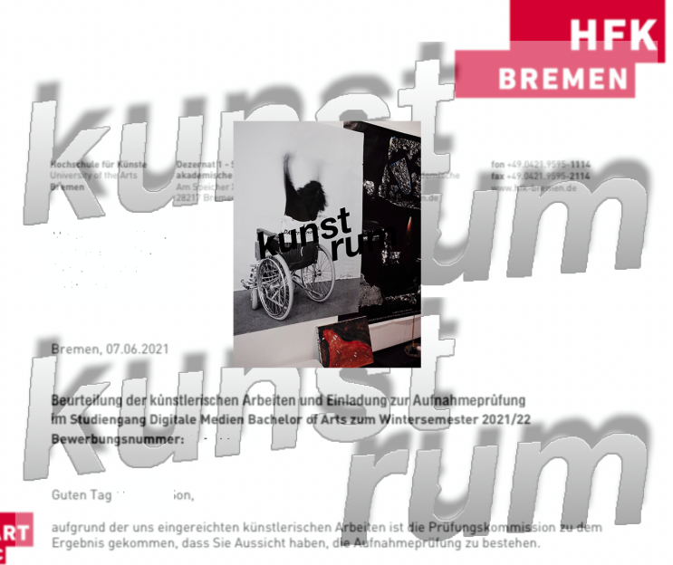  2021 2022 브레멘 브래맨 미대 디지털미디어 미디어아트 전공 마패합격 HFK Bremen