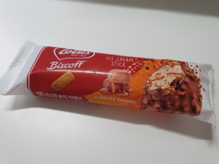  [간식리뷰] 단짠단짠 로투스 비스코프 솔티드 카라멜 바 - Lotus Biscoff | 내돈내산 아이스크림