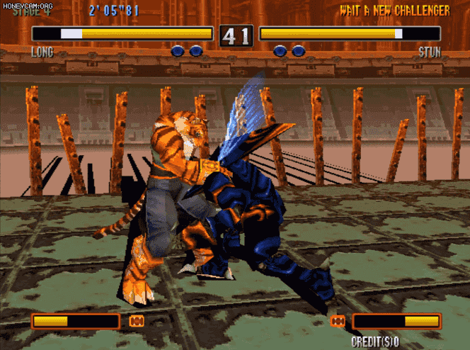  동물철권(Bloody Roar)1,2 플레이 및 다운