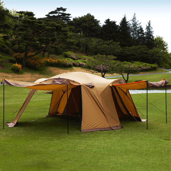 잘나가는 콜핑 캠핑용품 대가족용 텐트 자이언트 리빙쉘 KFN2255U, LGREEN 좋아요