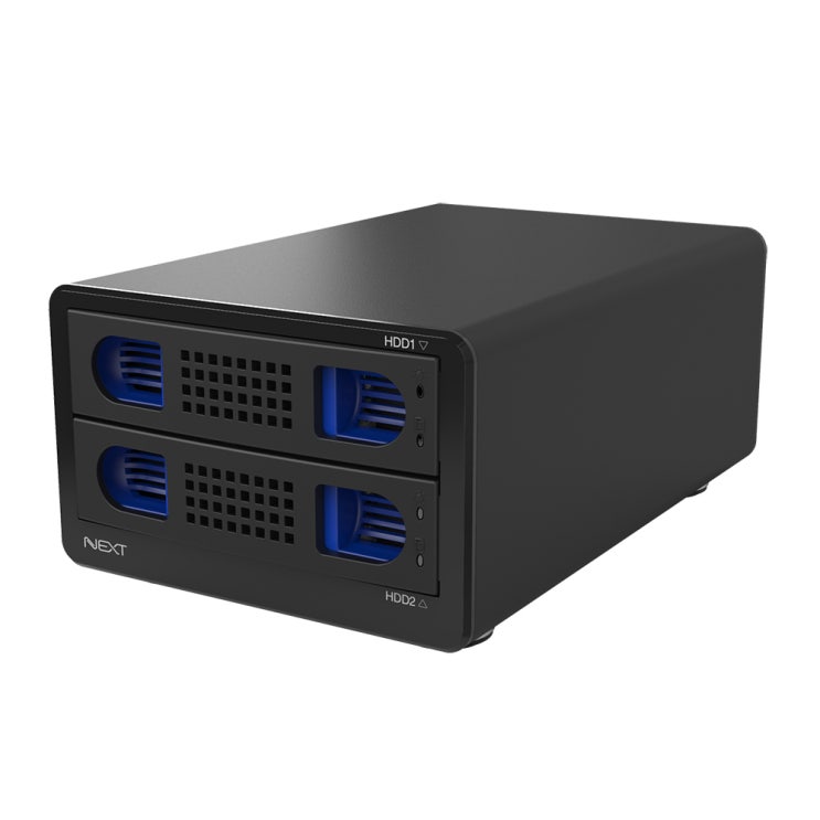 가성비갑 넥스트 HDD 2베이 TypeC USB 3.1 GEN1 DataStorage NEXT-802TC RAID 추천합니다