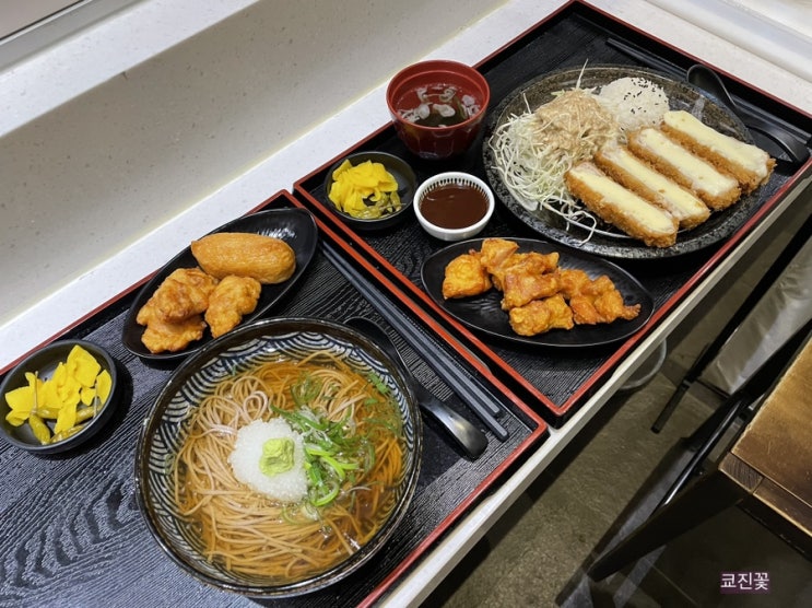  [판교 현대백화점] 진가와_통모짜렐라 치즈카츠, 냉메밀면 정식