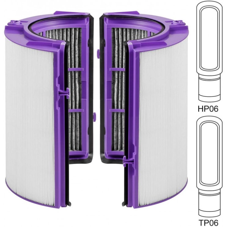 후기가 좋은 다이슨 HP06 TP06 PH02와 호환되는 YZHUPTE 공기청정기 필터 교체: ···