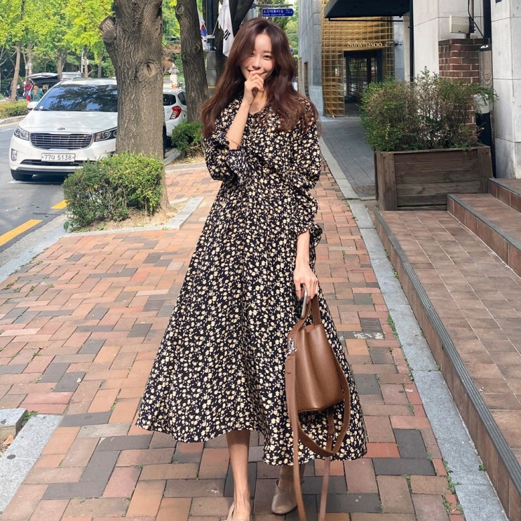 선택고민 해결 헤링본 플라워 가을 롱원피스 셔링 프릴 플레어 루즈핏 빅사이즈 HD020 좋아요 선택고민 해결 헤링본 플라워 가을 롱원피스 셔링 프릴 플레어 루즈핏 빅사이즈 HD020 좋아요