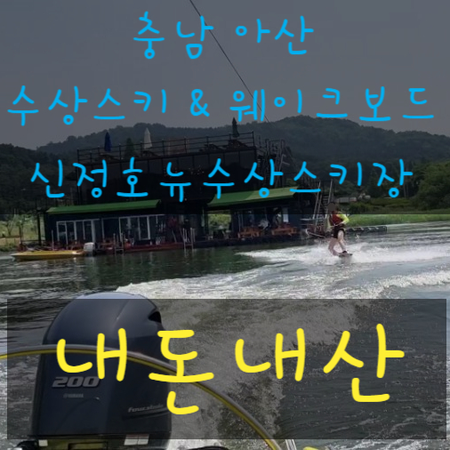  아산가볼만한곳 신정호 웨이크보드 수상스키