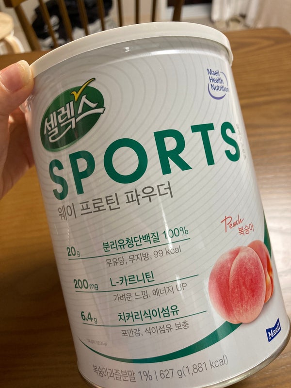 셀렉스 유청단백질 복숭아 맛있어요...! ? 7
