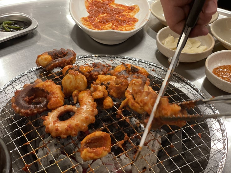 신갈 기흥역 맛집 <명일숯불쭈꾸미> 오동통한 매콤 쭈꾸미 맛있어요!