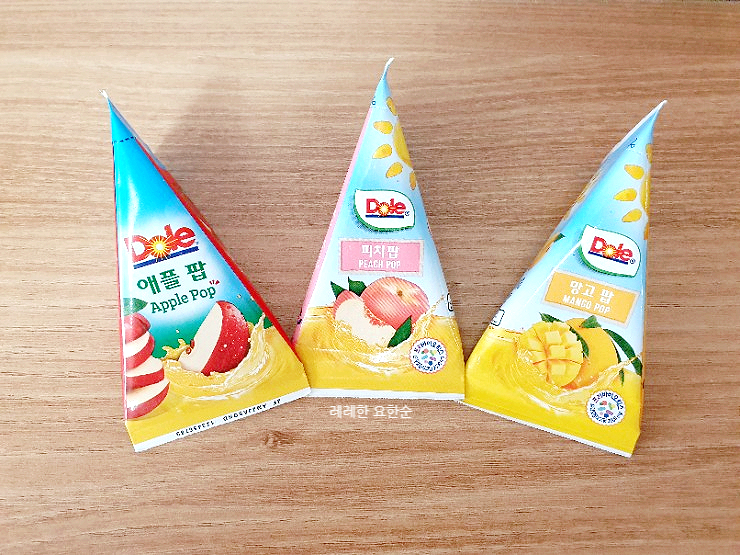  과즙 100% 2 in 1 여름 아이들 간식, Dole 후룻팝 버라이어티팩