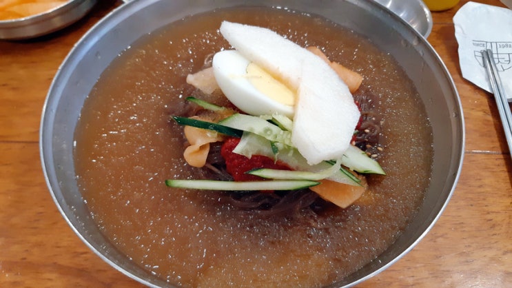 유천냉면 명동점에서 순대와 물냉면을 먹었습니다! 유천냉면 명동점에서 순대와 물냉면을 먹었습니다!