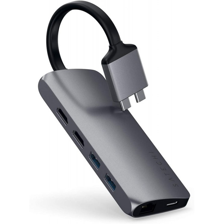 많이 팔린 이중 4K HDMI USB-C PD 기가비트 이더넷 Micro/SD 카드 리더 USB 3.0 - 2020 맥북 프로 2020 맥북 에어 2020 맥 미니(스, 단일옵션