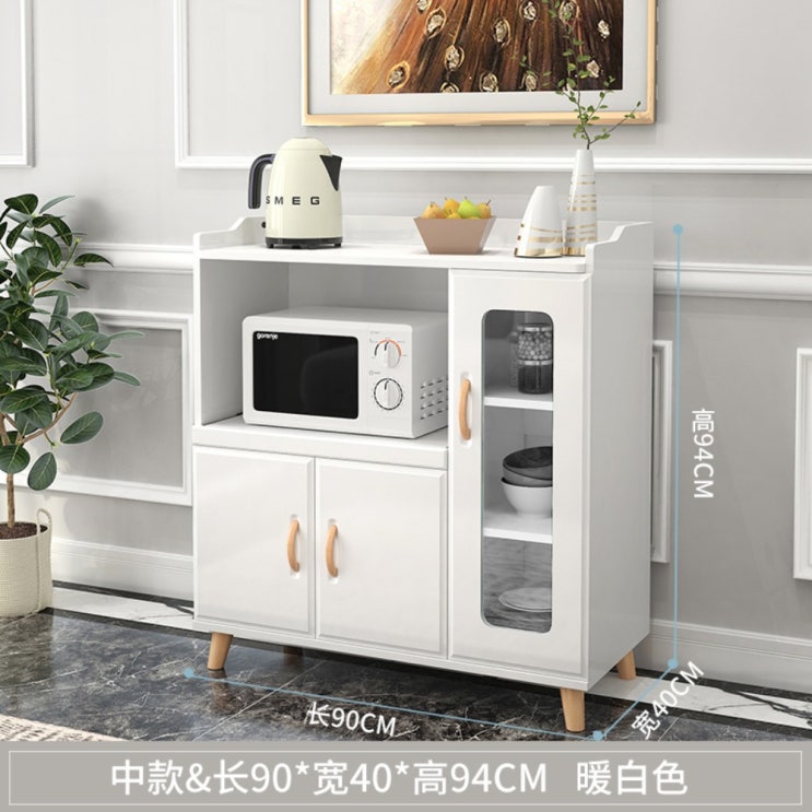 리뷰가 좋은 주방 홈카페 수납장 전자 렌지대, 미디엄 화이트 좋아요 리뷰가 좋은 주방 홈카페 수납장 전자 렌지대, 미디엄 화이트 좋아요