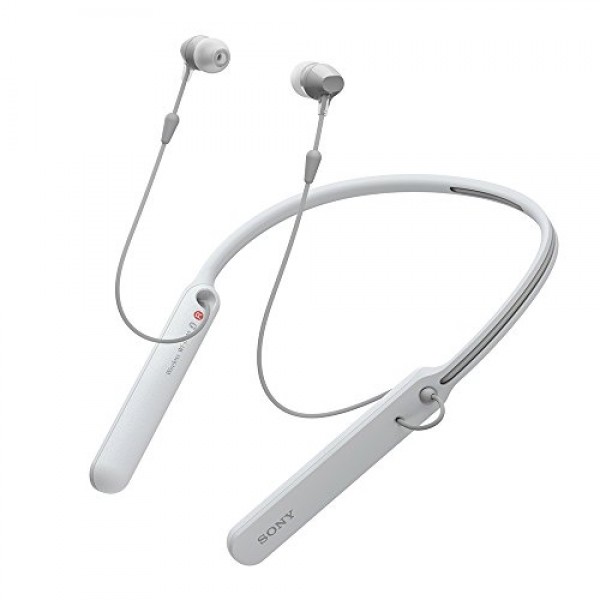  인기 많은 소니 무선 이어폰 WI-C400 : Bluetooth 지원 최대 20 시간 연속 재생 커널형 마이크와 2017 년 모델 화이트 WI-C400 W 좋아요