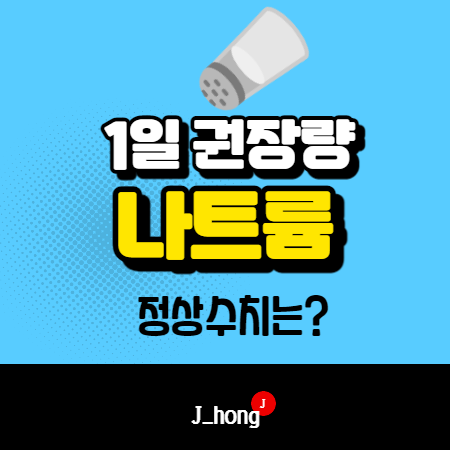  나트륨 권장량 정상수치 내에서 음식 섭취해요!