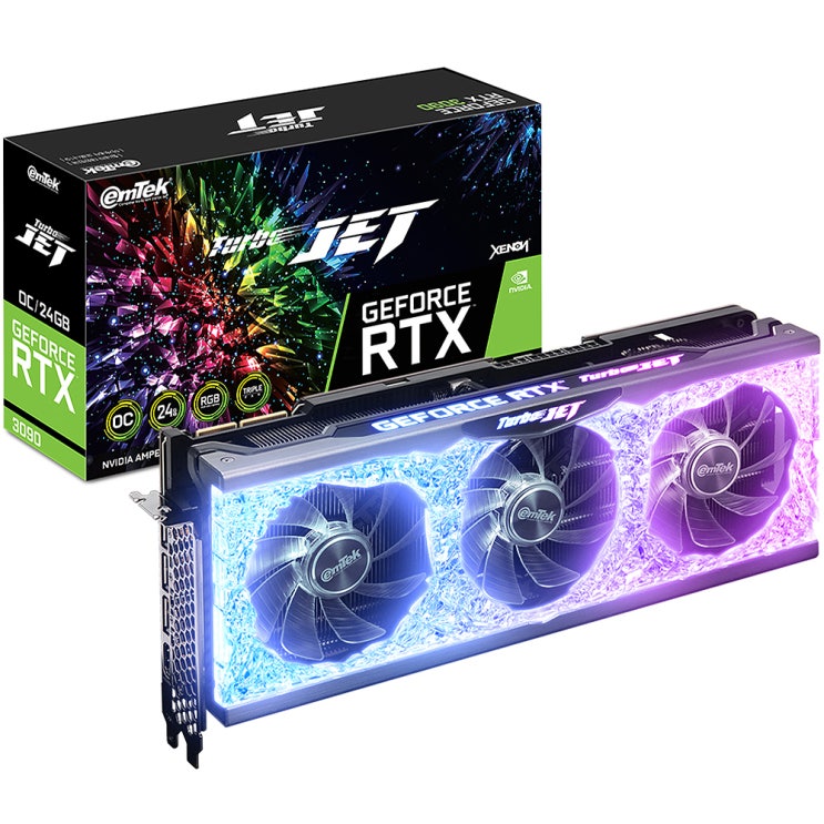 인지도 있는 이엠텍 지포스 RTX 3090 TURBO JET OC D6X 24GB 그래픽카드 추천합니다