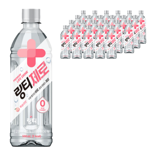 갓성비 좋은 링티 제로 복숭아맛, 500ml, 24개 추천합니다