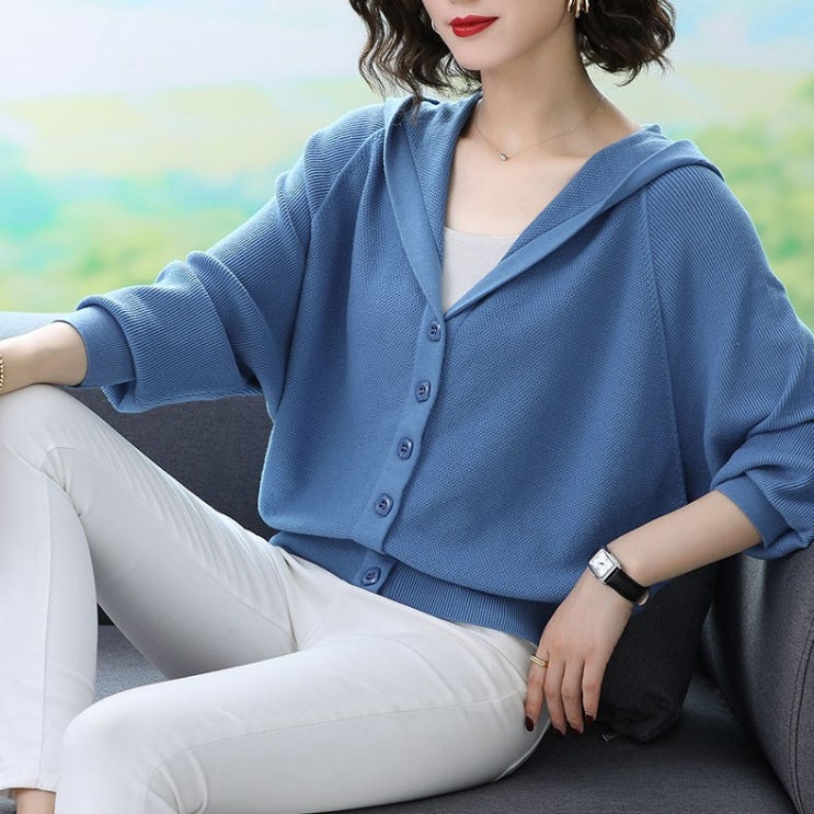 인기 급상승인 MOLY 여성 중년엄마 후드 v넥 가디건 J1393 ··· 인기 급상승인 MOLY 여성 중년엄마 후드 v넥 가디건 J1393 ···
