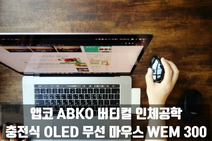 앱코 ABKO 충전식 무선 마우스 WEM300 리뷰 (feat. 오른쪽 손목 통증) 여성 유저 사용 후기