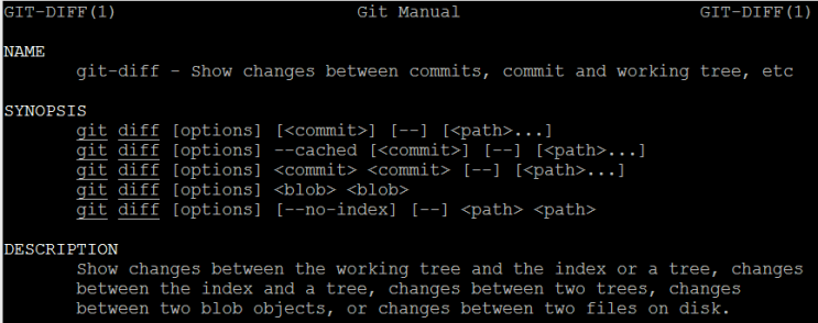  git diff