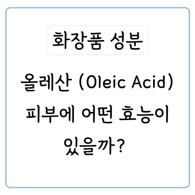  건성 피부 추천 성분, 오일로 촉촉하게 지켜내자 (Oleic Acid) (Feat.올레산이 풍부한 아보카도 오일, 마룰라 오일, 올리브 오일  등)