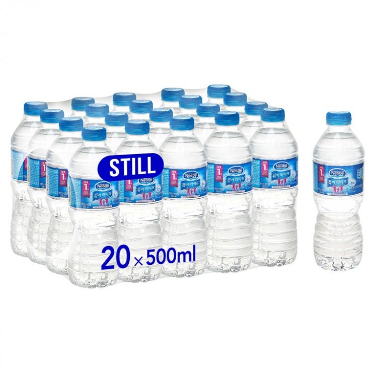 후기가 정말 좋은 네슬레 퓨어라이프 500mL 40병 킵고, 상세페이지 참조 ···