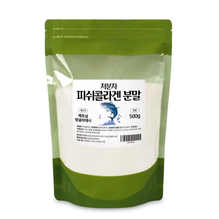 인지도 있는 참좋은데이 저분자 피쉬콜라겐 분말, 500g, 1개 추천합니다