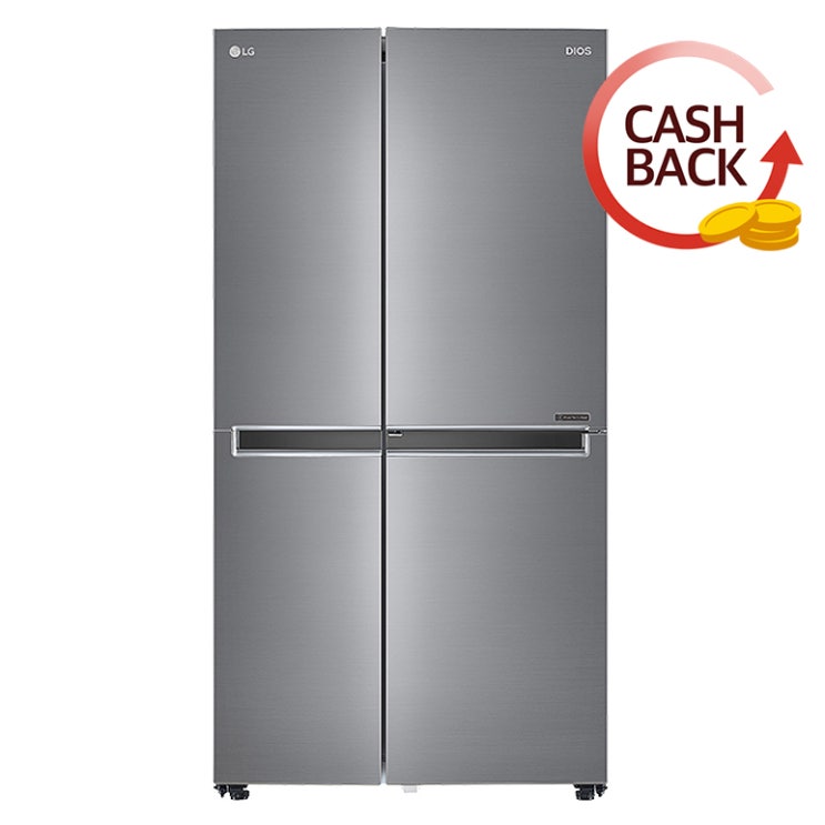 구매평 좋은 LG전자 디오스 양문형 냉장고 S833S30 821L 방문설치 추천합니다