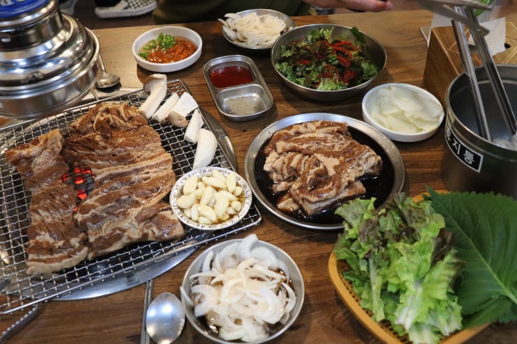  내당동 맛집 마음껏 배터지게 먹은 대구무한리필 : 간큰갈비 내당점
