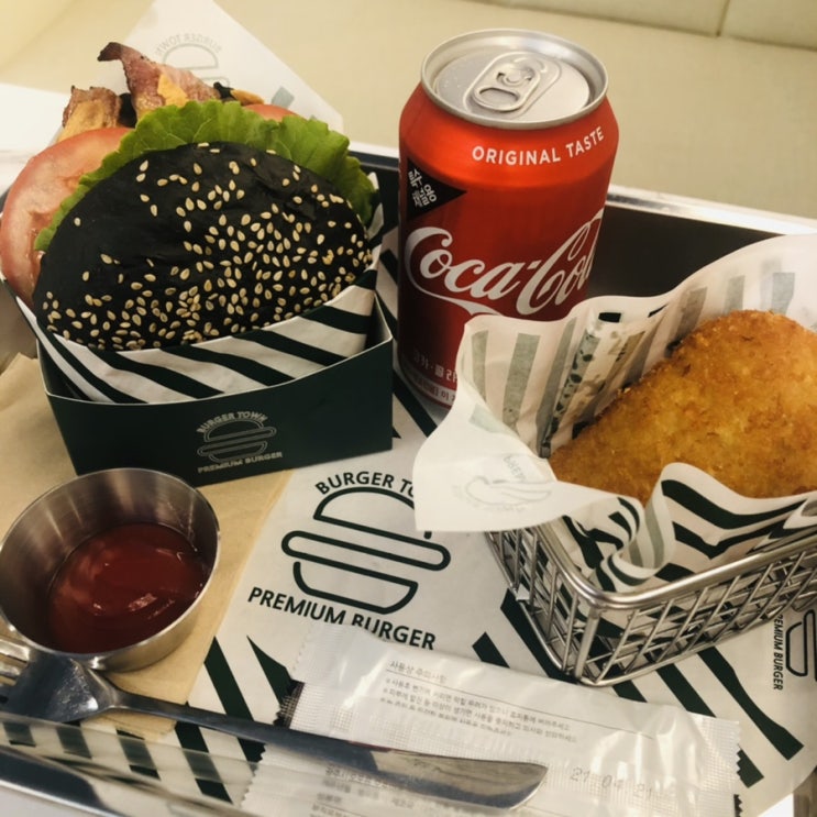  수제버거 맛집 버거타운 광교점 후기