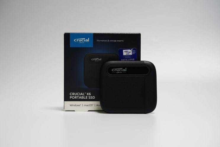  휴대성과 호환성이 좋은 외장 ssd, 마이크론 Crucial X6