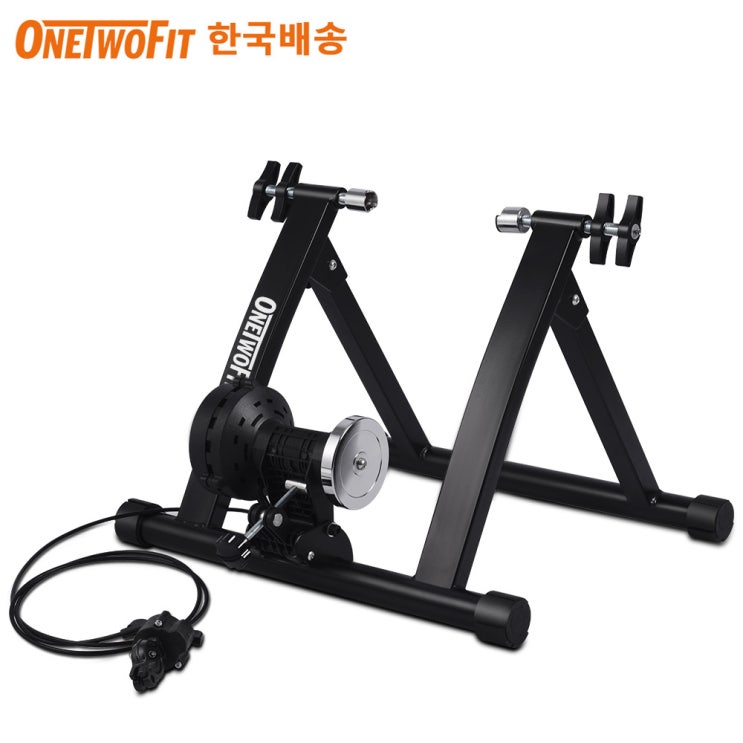 인기 급상승인 OneTwoFit 자전거 트레이너 롤러 고정 로라 평로라, 블랙 ···