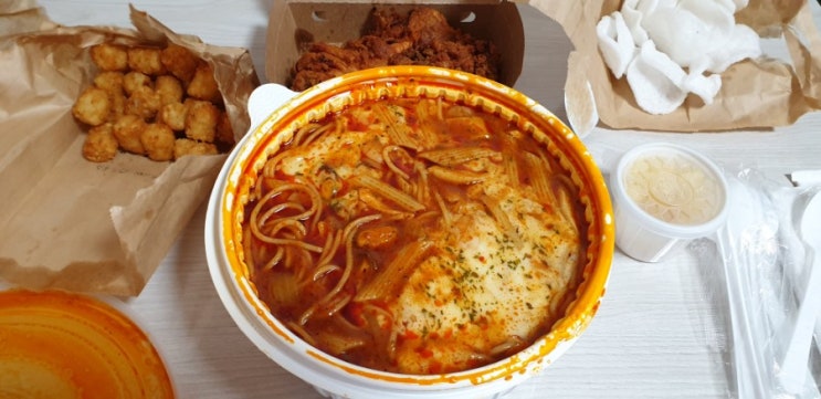  광주 스파게티 맛집 돼지게티 학동점에서 배달 시켜봤어요