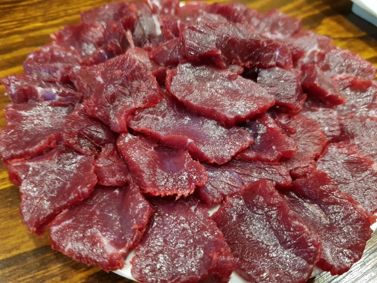  [대구 월성동 맛집] 대구 별미 뭉티기 "참한우 안동생고기"