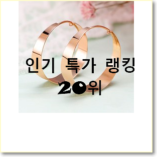  역대최고 귀걸이 구매 인기 성능 순위 20위