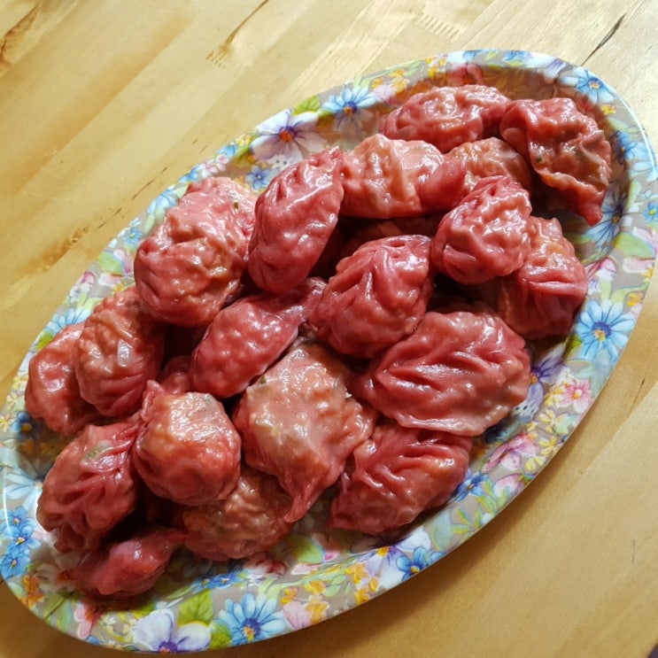  여름에 먹는 호박 만두^^