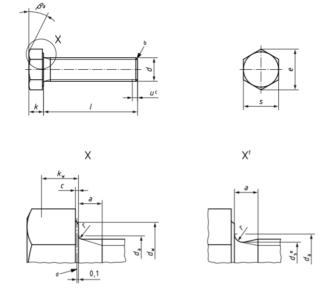 EN ISO 4017 Hexagon head screws (육각 렌치 볼트)