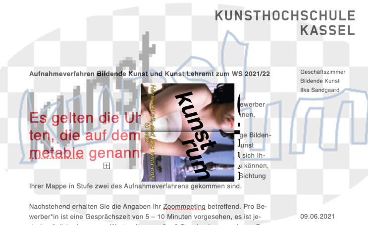  2021 2022 독일미대 마패합격 1 카셀미대 순수미술 전공 Kunsthochschule Kassel