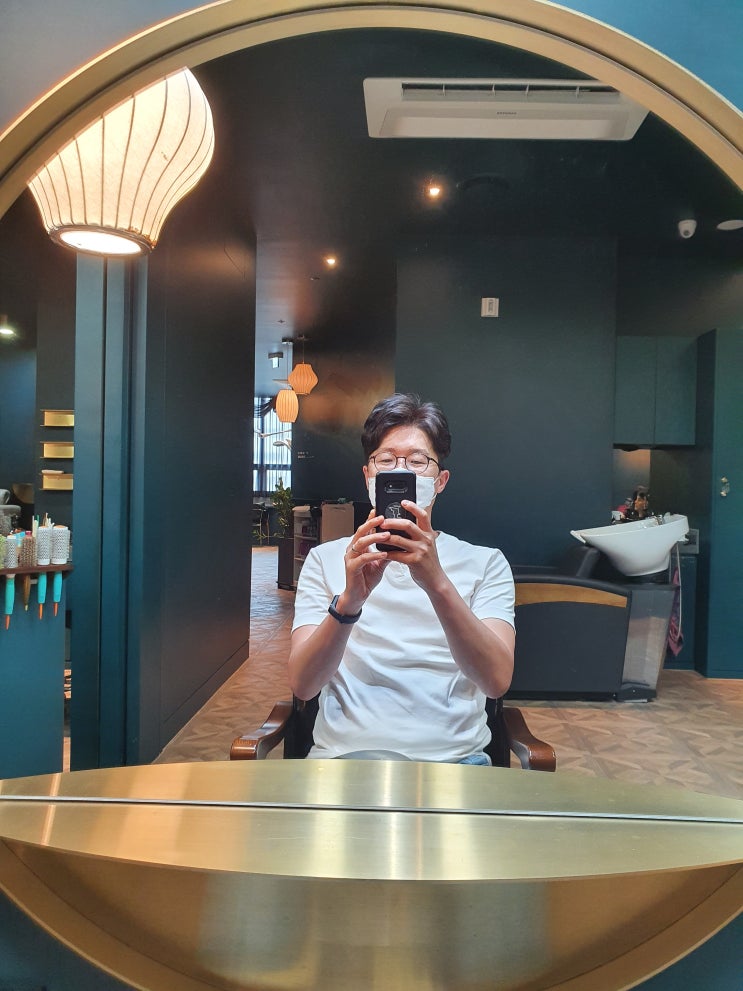  대전 유성 봉명동 미용실 이안뷰티 살롱 방문기 (2021 남자 머리 헤어 스타일 짧은 6대4 가르마 펌 6:4)