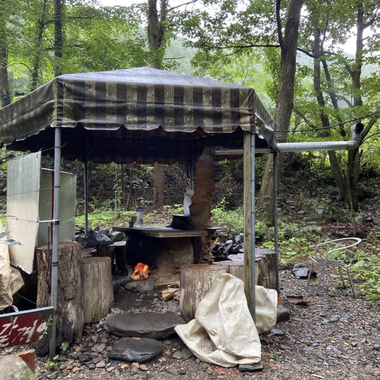  강릉 숲 속 산장 '담정' 계곡이 흐르는 삼겹살맛집