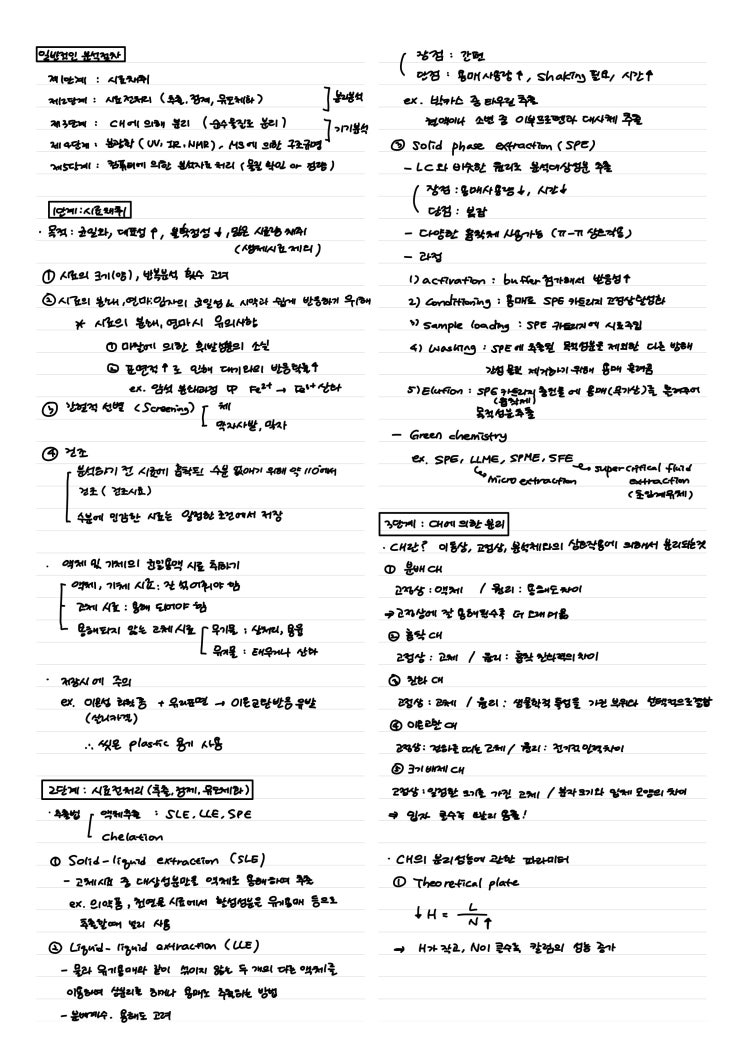  생물의학분석학 정리