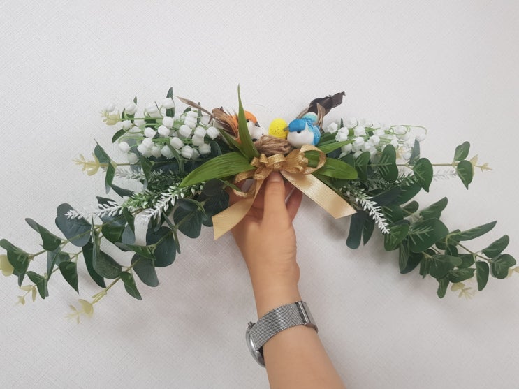  (꽃니슬)핸드 메이드 유칼립투스(유카리) 가랜드