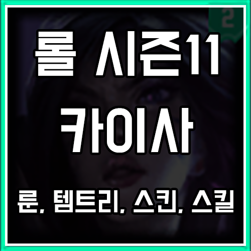 롤 시즌11 카이사 룬, 템트리, 스킨 공략 롤 시즌11 카이사 룬, 템트리, 스킨 공략